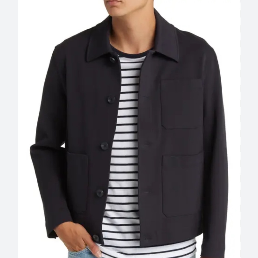COS Dark Jacket with Button Closure